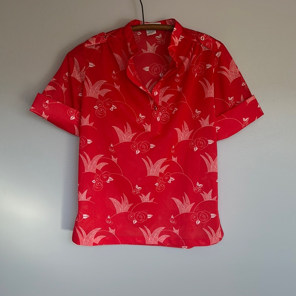 Darise vintage shirt with epaulettes Small